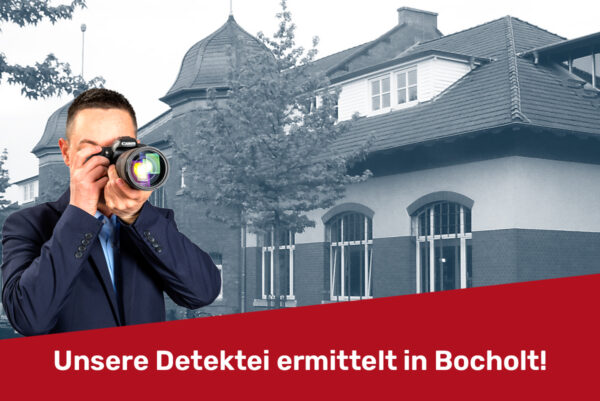 Alter Bahnhof in Bocholt. Detektiv fotografiert. Text: Unsere Detektei ermittelt in Bocholt.