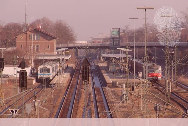 Bahnhof Korntal-Münchingen. Fingerabdruck der Detektei Kubon.