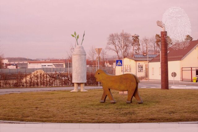 Eislingen Schwegler-Kreisel. Fingerabdruck der Detektei Kubon.