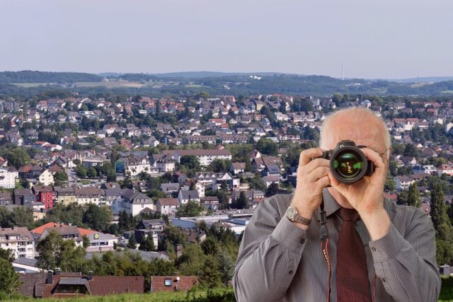 Ortsansicht Gevelsberg, Detektiv der Detektei fotografiert.