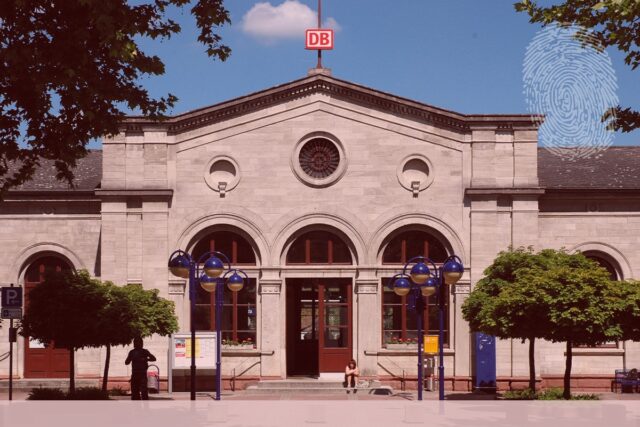 Bahnhof Lauda-Königshofen. Fingerabdruck der Detektei Kubon.