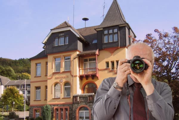 Altes Amtshaus Nachrodt-Wiblingwerde. Detektiv der Detektei fotografiert.