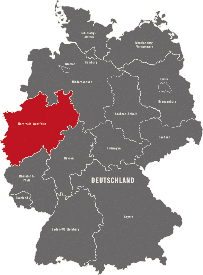 Deutschlandkarte detektei-nordrhein-westfalen