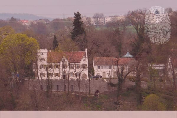 Schloss Remseck. Fingerabdruck der Detektei Kubon.