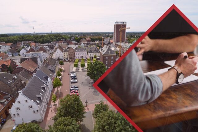 Rheinberg (Nordrhein-Westfalen) – Historischer Stadtkern am Großen Markt - Detektei Kubon berät in Rheinberg