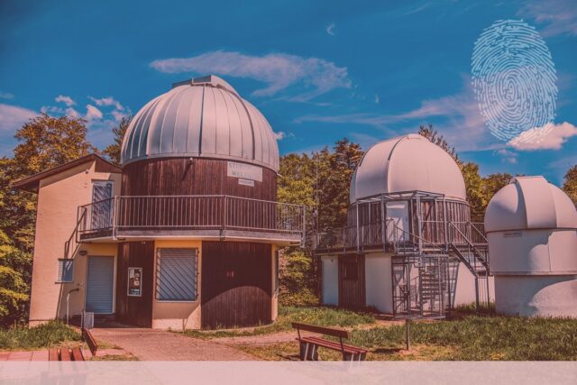 Welzheim Sternwarte. Fingerabdruck der Detektei Kubon.