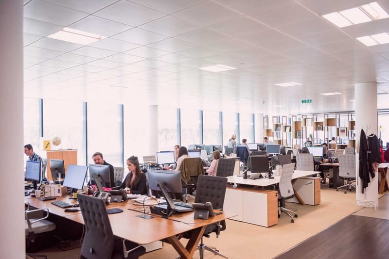 Mehrere Mitarbeiter in einem Büro